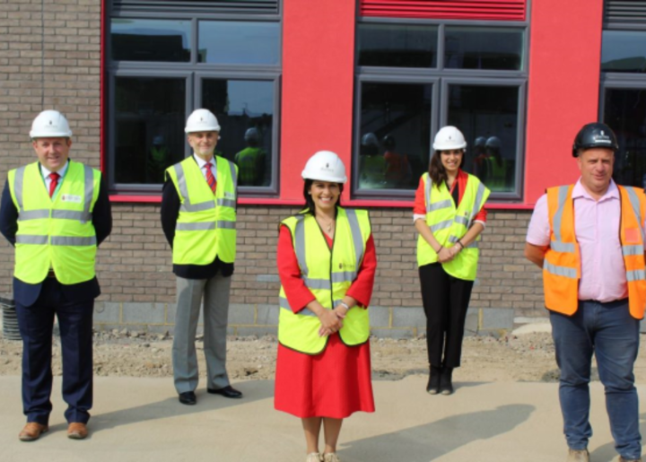 The Rt. Hon Priti Patel visits the school site